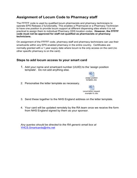 eps release 2 smart card|Acquiring a Locum Smartcard.